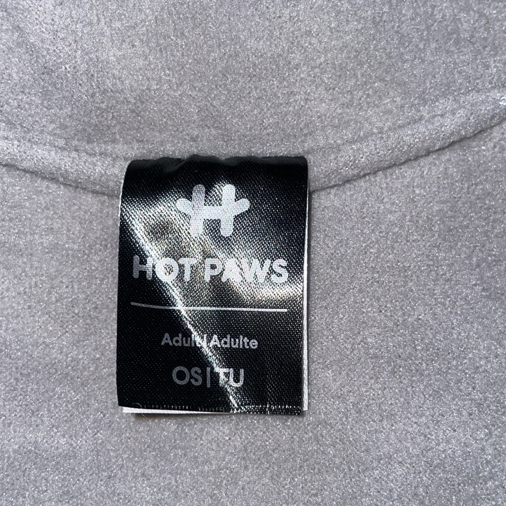 Hot Paws Adult Unisex Grey Twisted Knit Ear Warmer Headband – Fleece Lined - Picture 4 of 6